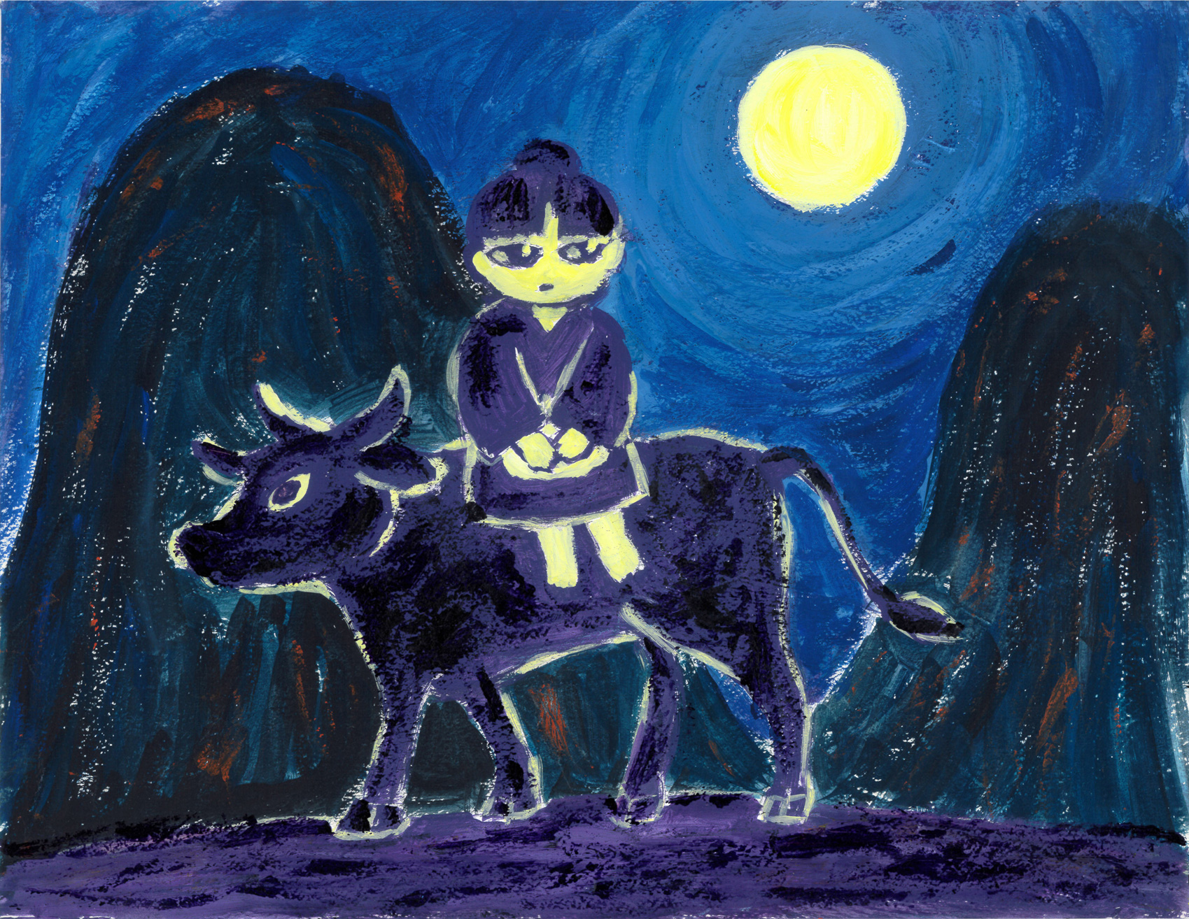 黒牛とめのこ月夜